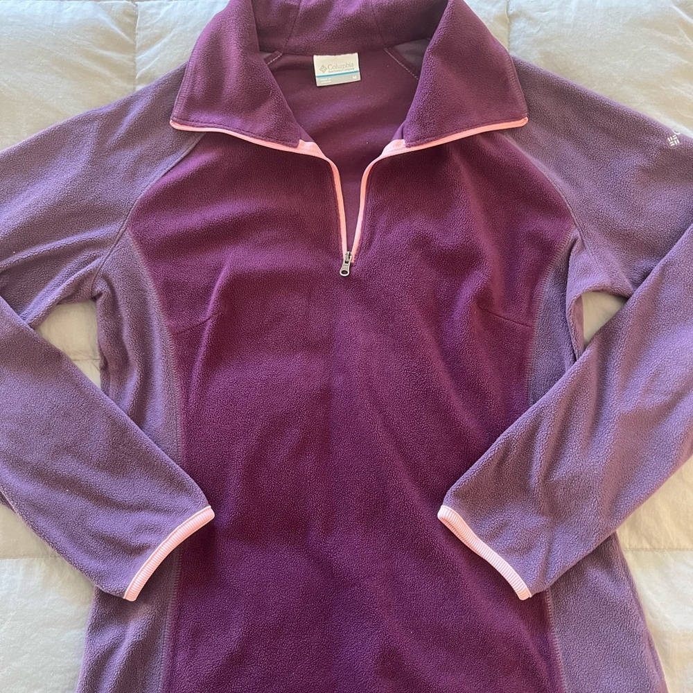 Columbia Quarter Zip Pullover Medium